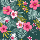 Textilia Bella – Mørk voksduk med blomster og blader