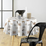 Textilia Delicia – rund voksduk med hjerter Ø 155 cm, miljøbilde