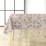 Textilia Glitter Floreal - Lys beige voksduk med blomsterranke