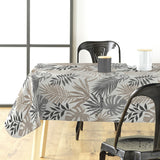 Gardenia voksduk med tropiske blader på bord