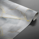 Textilia Glitter Marbrelle – Voksduk med marmoreffekt og glitterdetaljer, rullet