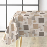 Textilia Glitter Rialto – Voksduk med blader og firkanter, hjørne