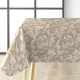 Textilia Miosotis Natur – Voksduk med blader og hørlook