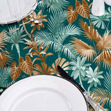 Textilia Riviera Green – Voksduk med flotte tropiske blader, oppdekking