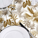 Textilia Riviera Natural – Voksduk med tropiske blader i varme farger