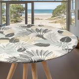 Textilia Panazio Linen – rund voksduk med strikk