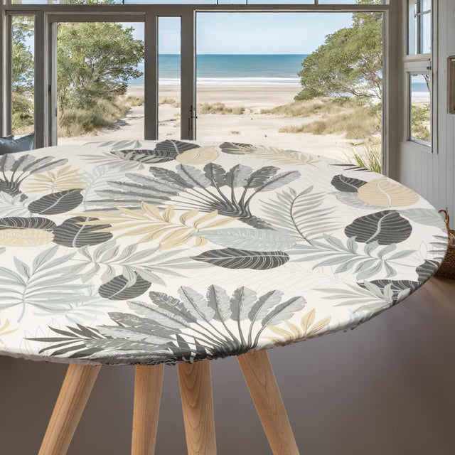 Textilia Panazio Linen – rund voksduk med strikk