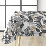 Textilia Panazio Linen – Lys voksduk med tropiske blader