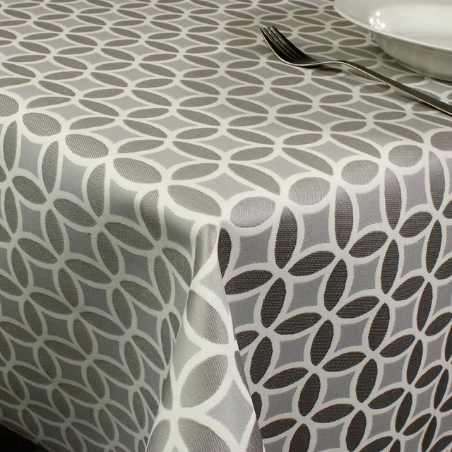 Trama - Akrylduk med vakkert grått mønster - 140 cm bred