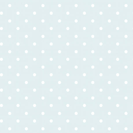 Transparent Dots – Gjennomsiktig voksduk med hvite prikker