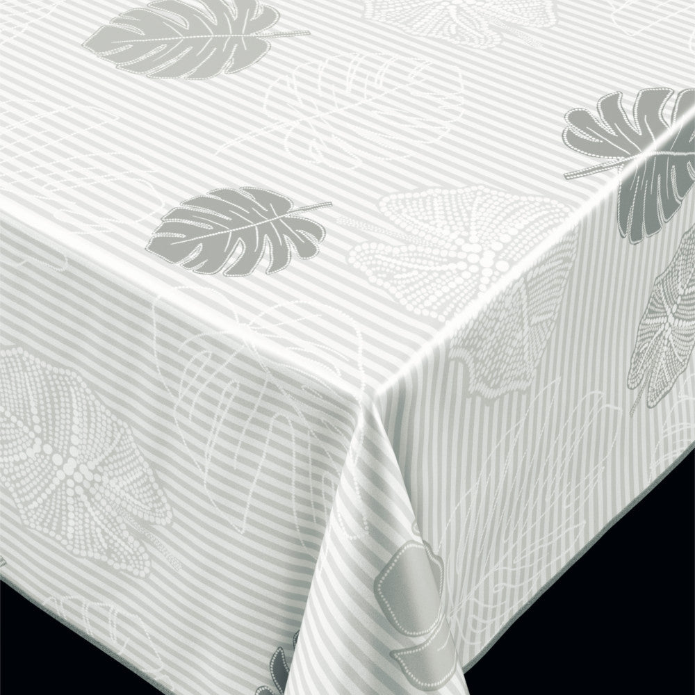 Trend Monstera Grey pvc-fri voksduk