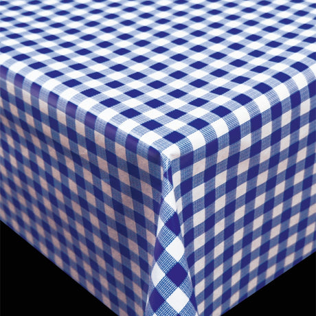 Trend Little Square Blue blå og hvit rutet pvc-fri voksduk
