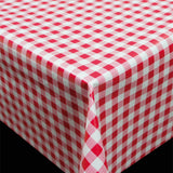 Trend Little Square Red – rød og hvit rutet PVC-fri voksduk