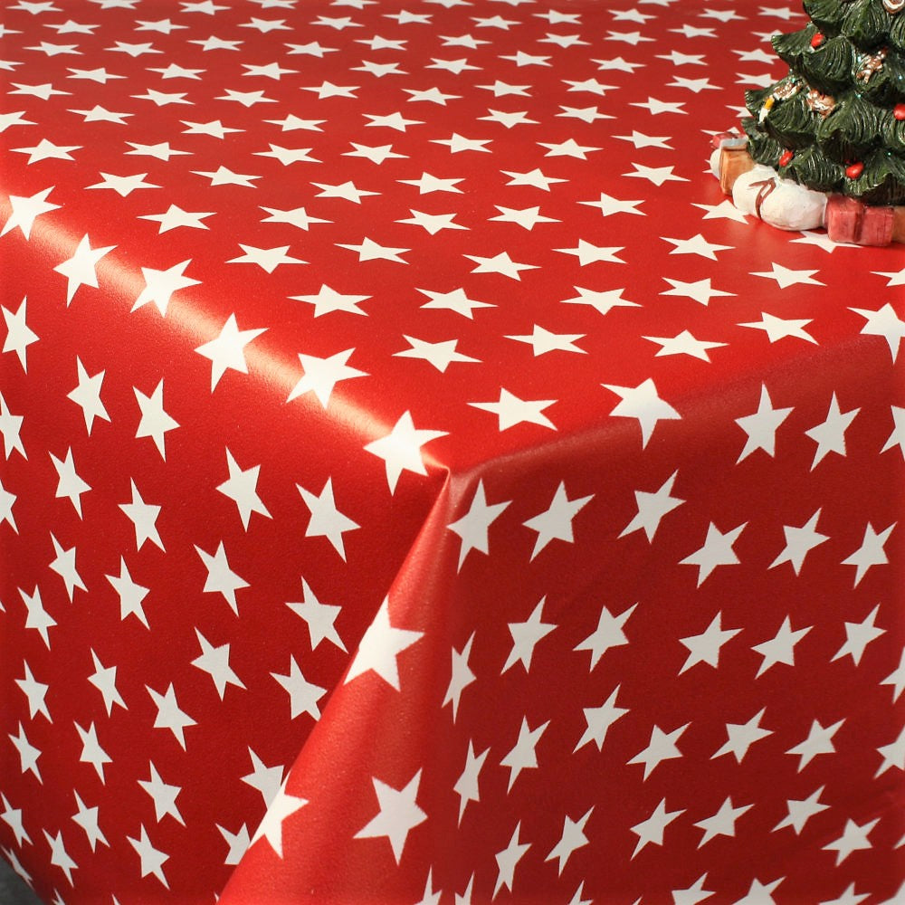 Trend Juleduk – Stjerner Rød/Hvit