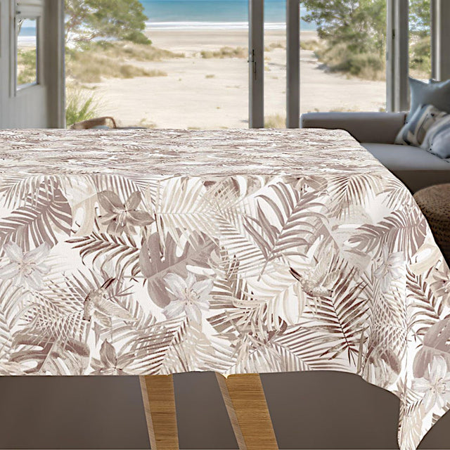 En Tropisk Drøm - Akrylduk med tropiske planter og blomster.