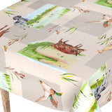 På tur i naturen – Jaktvoksduk med villsvin og ender