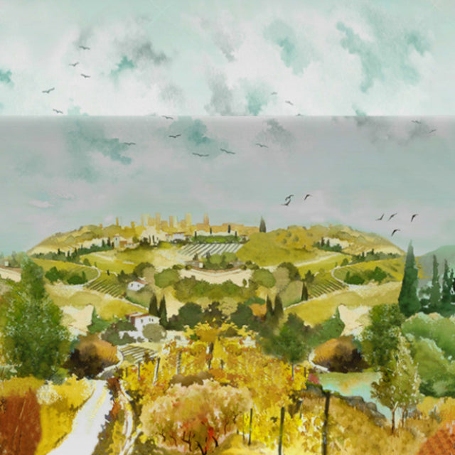 Una Casa in Toscana – Akrylduk med vakkert toskansk landskap