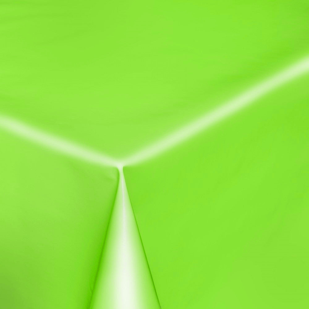 Uni Color – Ensfarget halvblank voksduk, 140 cm bred – Lime