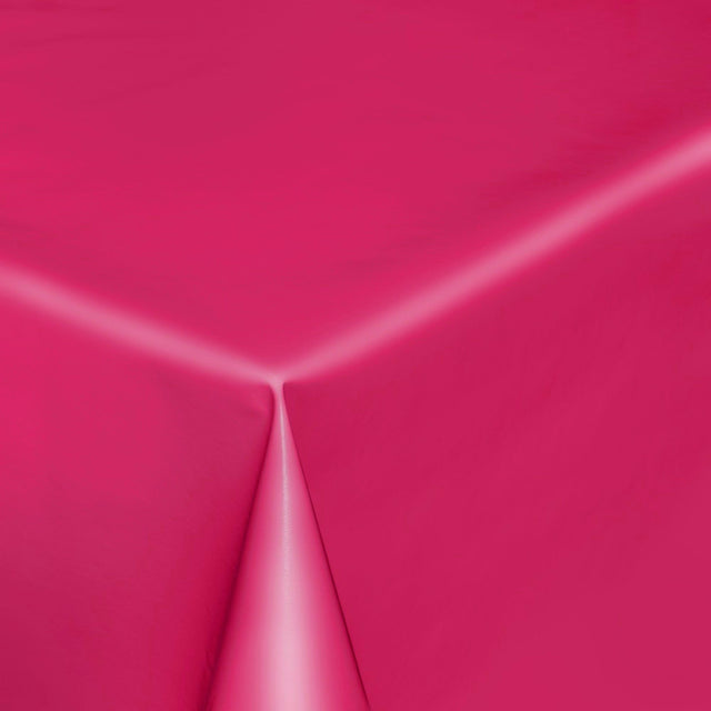 Uni Color – Ensfarget halvblank voksduk, 140 cm bred – Fuksia
