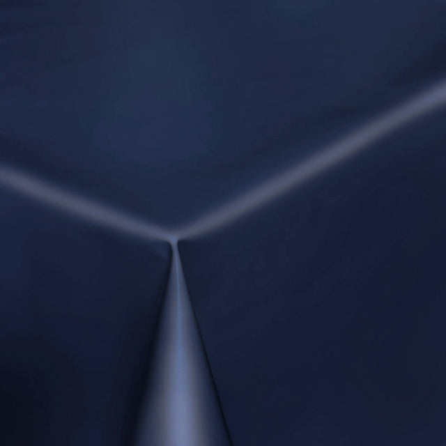 Uni Color - Ensfarget halvblank voksduk, 140 cm bred - Indigo blå