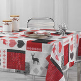 Valtho Red, juleduk med flekkavvisende behandling, 150 x 240 cm