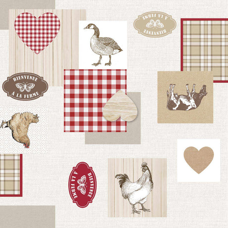 Velkommen til Gården – Voksduk med rustikk og landlig stemning