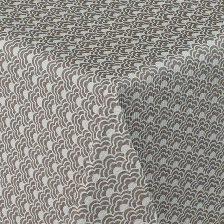 Velvet Sky Grå – Voksduk med flott grafisk mønster
