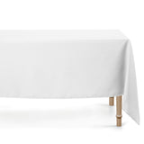 Vento ensfarget rektangulær bordduk med flekkavvisende behandling 140 x 170 cm hvit