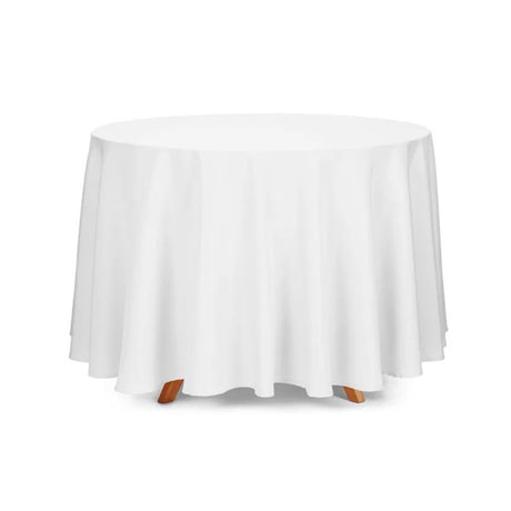 Vento – Ensfarget rund bordduk Ø230 cm hvit