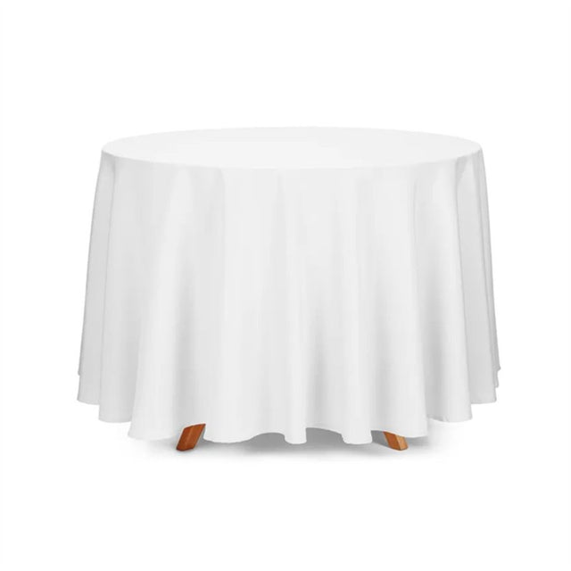 Vento – Ensfarget rund bordduk Ø300 cm hvit