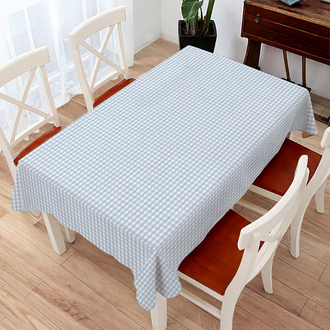 Vichy Petite Lys Blå - Voksduk med små ruter