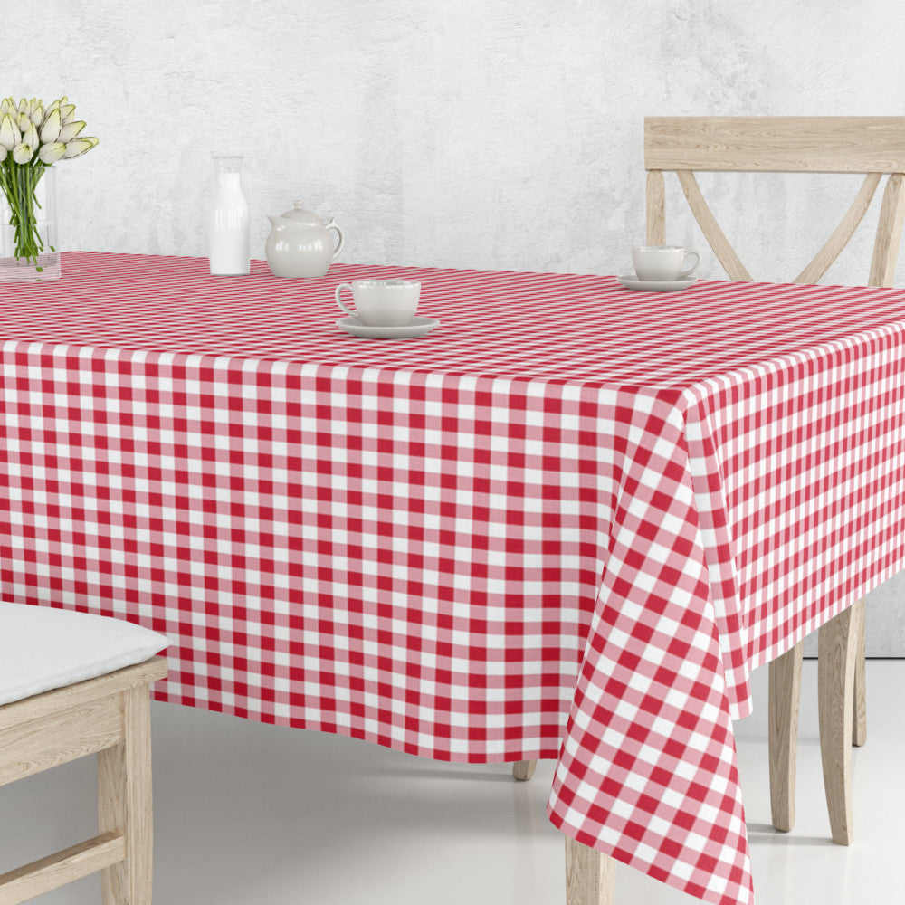 Vichy Rojo – Klassisk rutet rød/hvit akrylduk