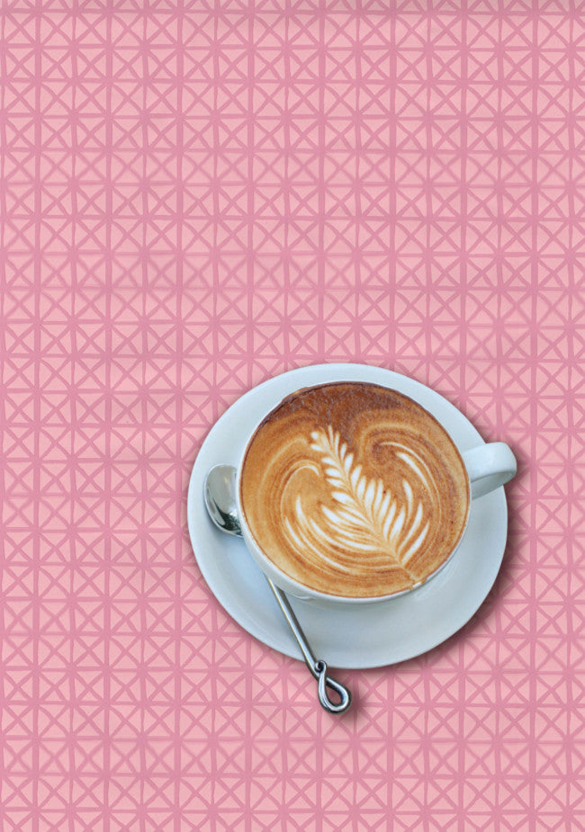 Andy Pastel Pink, preget voksduk