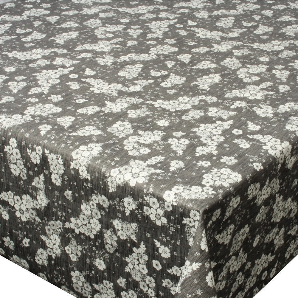 Voksduk – Brudeslør Antrasitt/hvit