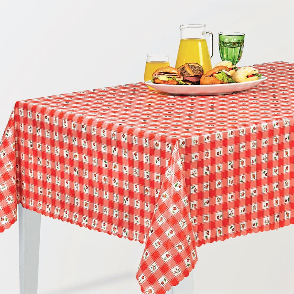 Voksduk - Cherries and Pansies Rød