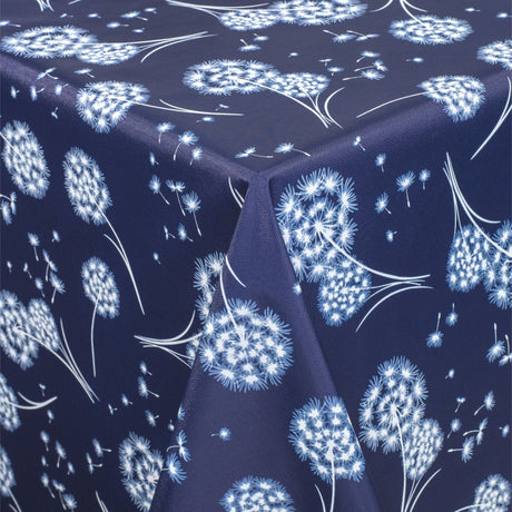 Fnugg Blå – Rund voksduk med strikk