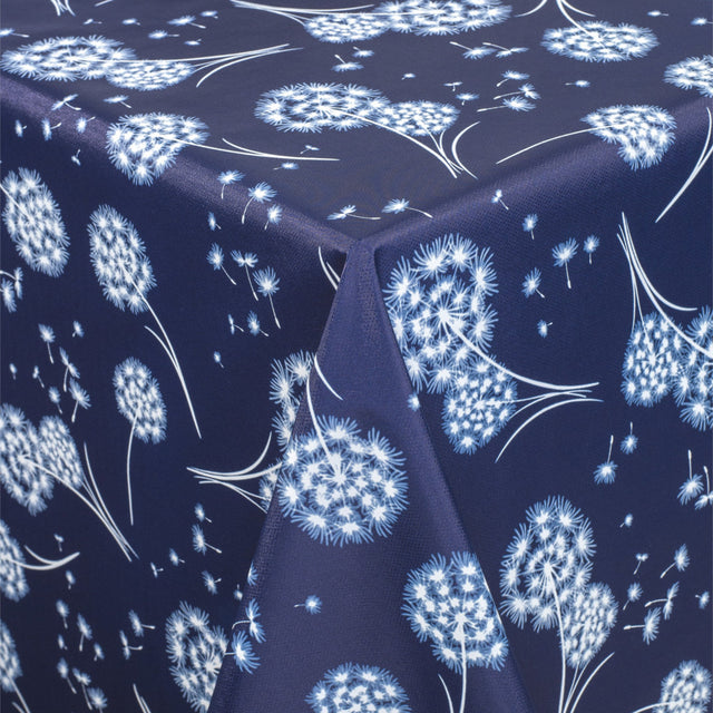 Fnugg Blå – Rund voksduk med strikk