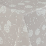 Fnugg Beige – Voksduk med løvetann og tekstillignende overflate