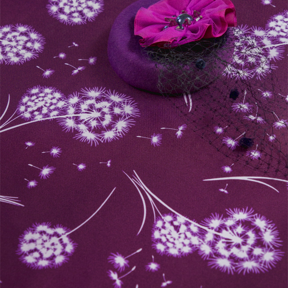 Fnugg Lilla – Voksduk med løvetann og tekstillignende overflate