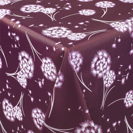 Fnugg Lilla – Voksduk med løvetann og tekstillignende overflate