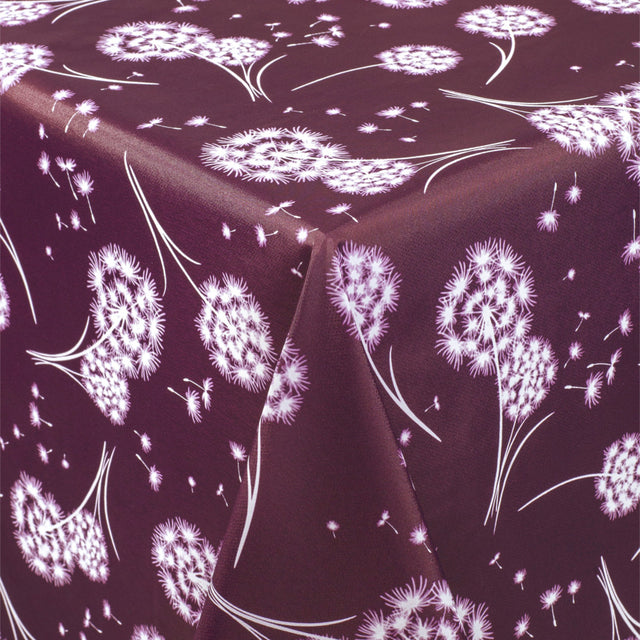 Fnugg Lilla – Voksduk med løvetann og tekstillignende overflate