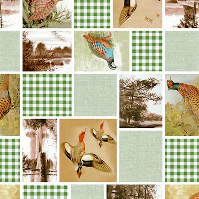 Jakt i skog og eng - Voksduk med jaktmotiver