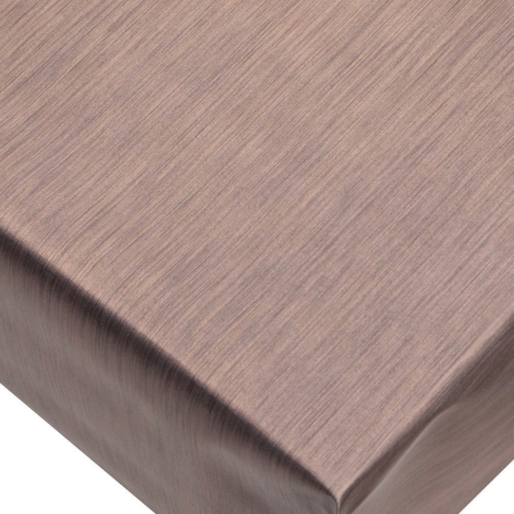 Metallic Kaffe - Ensfarget voksduk i metallook