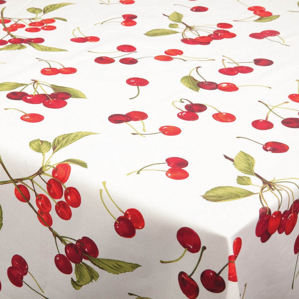 Kirsebær White Sky - Voksduk med massevis av kirsebær