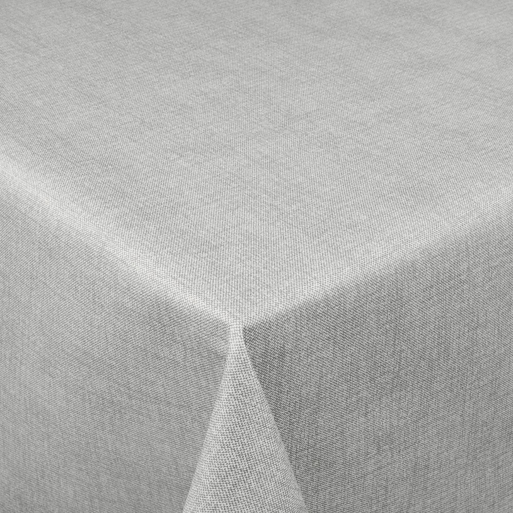 Linen Look Grey – ensfarget voksduk i hessianlook
