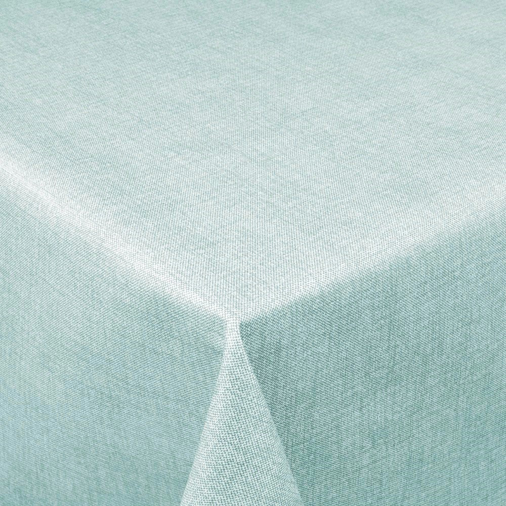 Linen Look Light Blue – ensfarget voksduk i hessianlook