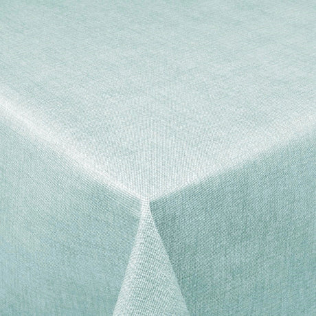Linen Look Light Blue – ensfarget voksduk i hessianlook