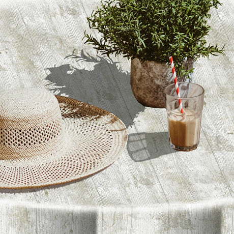 Madeira Blanco - Rund voksduk med strikk