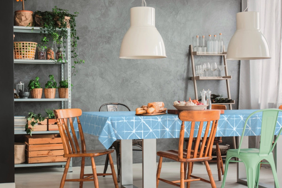 Magrib Himmelblå – LFGB, voksduk godkjent for kontakt med mat