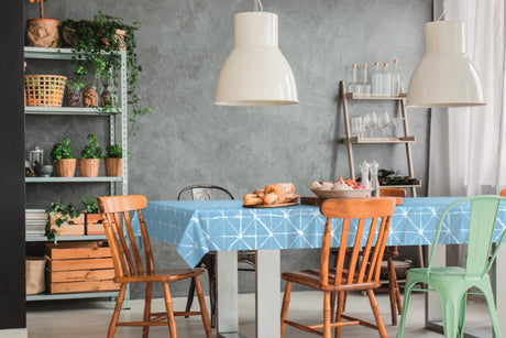 Magrib Himmelblå – LFGB, voksduk godkjent for kontakt med mat